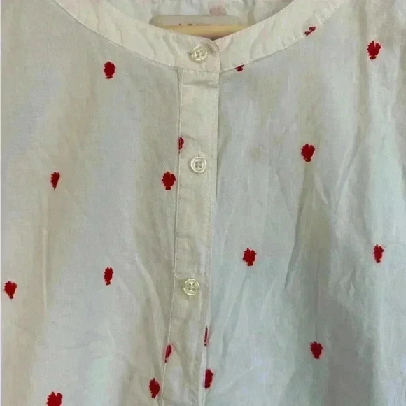 Thanksgiving Turkey Fall Ann Taylor Loft blouse size L oversized and fun wearing - Picture 3 of 10